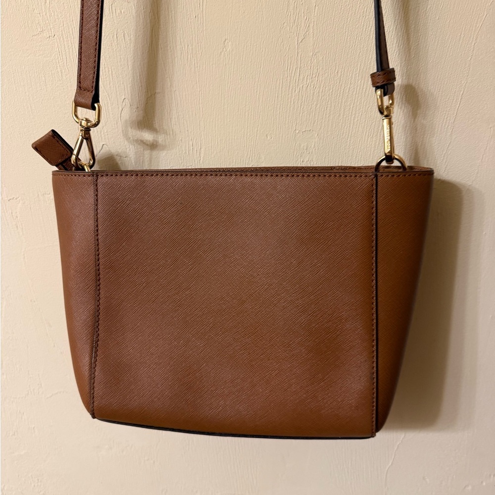 Michael Kors Brown Crossbody Bag with Gold Accents - Picture 5 of 6